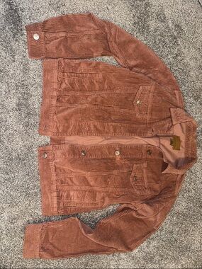 American Eagle Outfitters Mauve Corduroy Jean Jacket